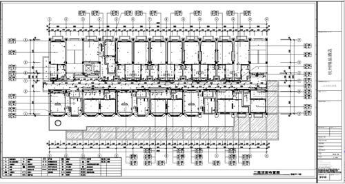 杭州精品酒店室內(nèi)裝飾工程深化設(shè)計(jì)二層頂面布置圖