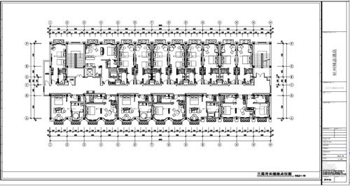 杭州精品酒店室內(nèi)裝飾工程深化設(shè)計(jì)三層開關(guān)插座點(diǎn)位圖