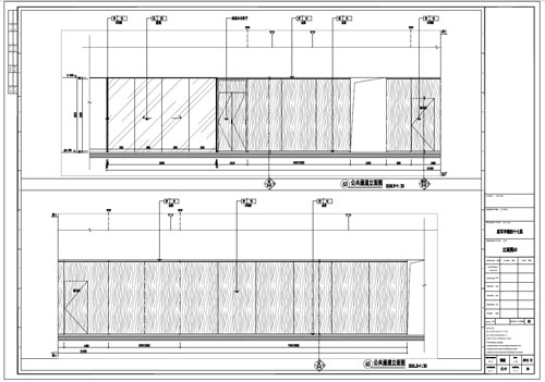 某寫字樓室內深化設計裝飾施工圖公共通道立面圖63