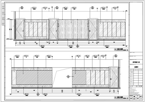 某寫字樓室內深化設計裝飾施工圖過道立面圖23