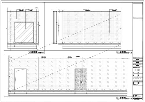 商場深化設(shè)計施工圖負(fù)一層立面圖10-11