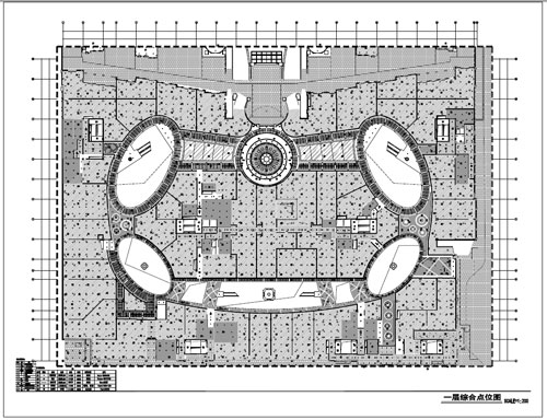 商場深化設(shè)計施工圖一層綜合節(jié)點圖