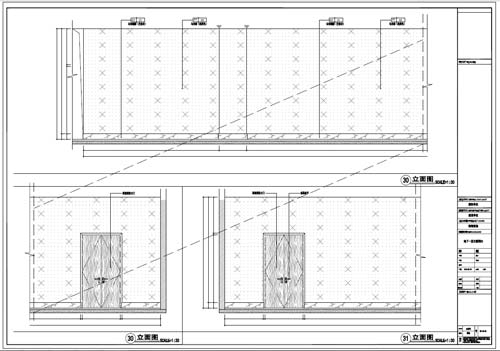 商場深化設(shè)計施工圖負(fù)一層立面圖30-31