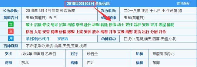 2018年03月04日裝修吉日截圖