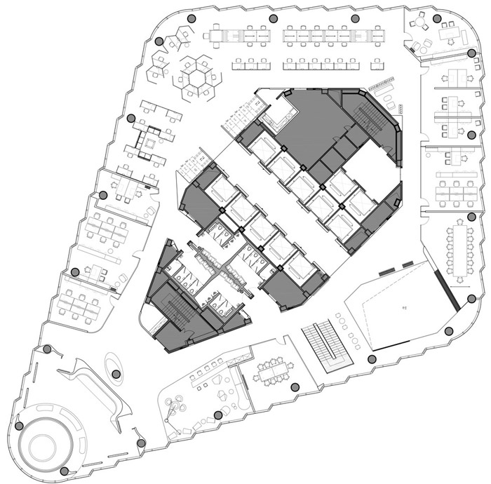 集團(tuán)辦公室44層平面圖